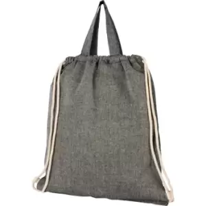 Image of Bullet Adults Unisex Pheebs 150gm Drawstring Backpack (One Size) (Heather Black)