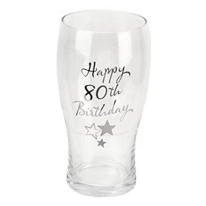 image of Birthdays by Juliana Beer Glass - 80th Birthday