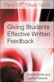 Image of Giving Students Effective Written Feedback by Deirdre Burke Paperback
