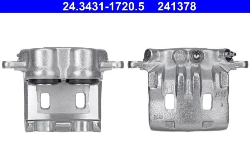 Image of ATE 24.3431-1720.5 Brake caliper without holder Grey Cast Iron Brake Caliper (78)