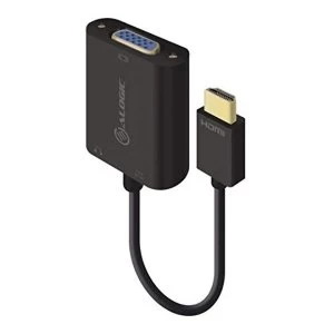 image of ALOGIC 15cm HDMI to VGA Adapter With 3.5mm Audio - Male to Female (Full HD -1920 X 1080)