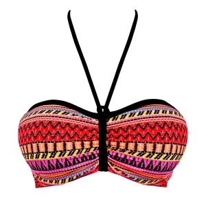 Freya Way out west bandeau bikini top Multi Coloured