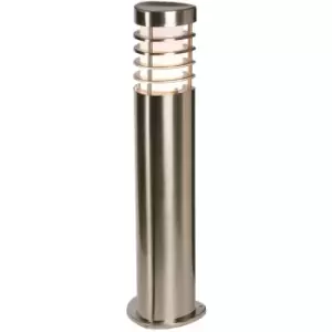 image of Modern Outdoor Bollard Light - 10.5W E27 LED - 500mm Height - Stainless Steel