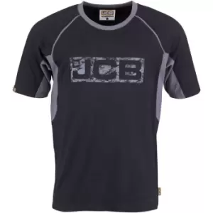 Image of JCB Trade Work T-Shirt Black & Grey - Large