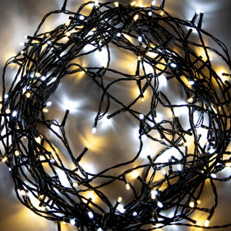 Image of Shatchi 100LEDs Christmas Tree Fairy String Lights 10m Lit - Multifunction 8 Light Modes Indoor/Outdoor Yellow