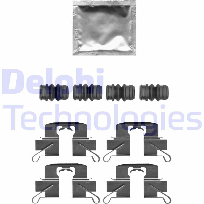 Image of DELPHI Brake pad fitting kit DELPHI LX0696