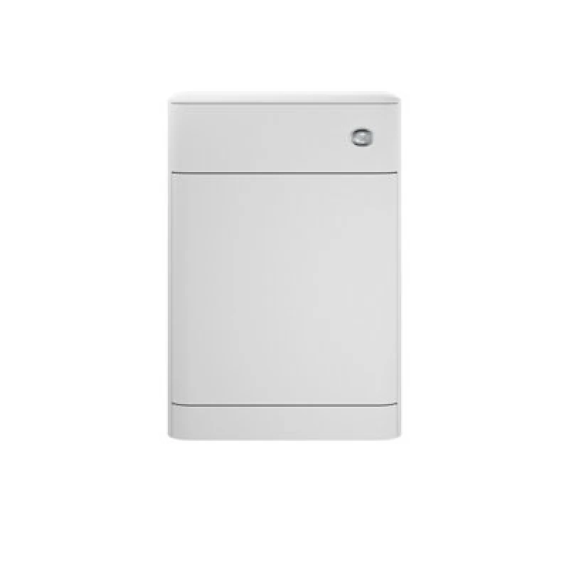 Image of Hudson Reed Sarenna Floor Standing Back To Wall Wc Unit, Compact Bathroom Vanity And Wc Unit In Moon White Matt Finish, 550mm