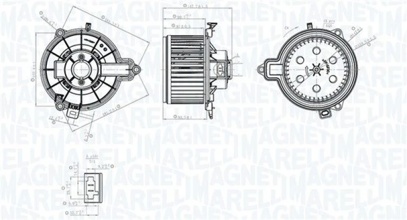 Image of MAGNETI MARELLI Blower motor MAGNETI MARELLI 069412782010