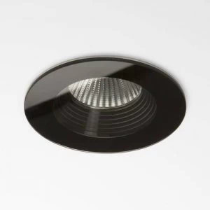 Image of LED 1 Light Round Recessed Downlight Black - Fire Rate IP65