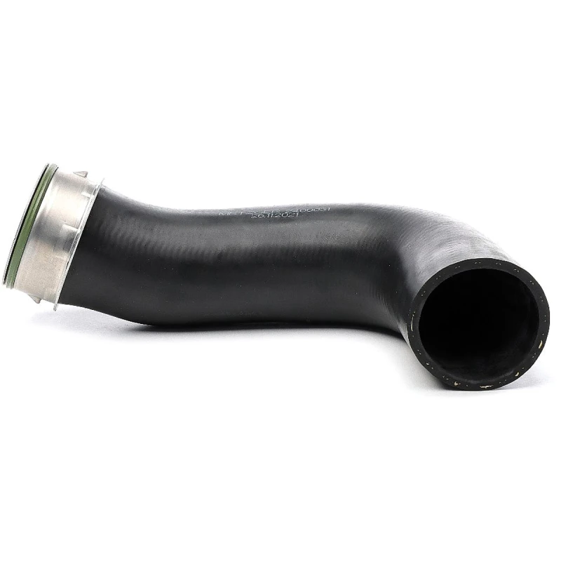 Image of METZGER 2400031 Turbocharger Hose without clamp, with quick coupling, Rubber with fabric lining Rubber with fabric lining Charger Intake Hose (3314)
