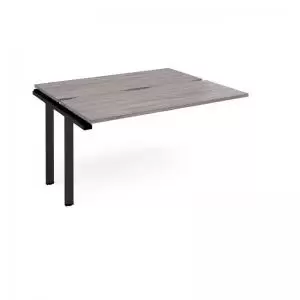 Image of Adapt add on unit single 1400mm x 1200mm - Black frame and grey oak