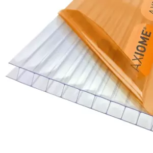 Image of Axiome Thermoplastic Resin Twinwall Roofing Sheet (L)1M (W)690mm (T)100mm