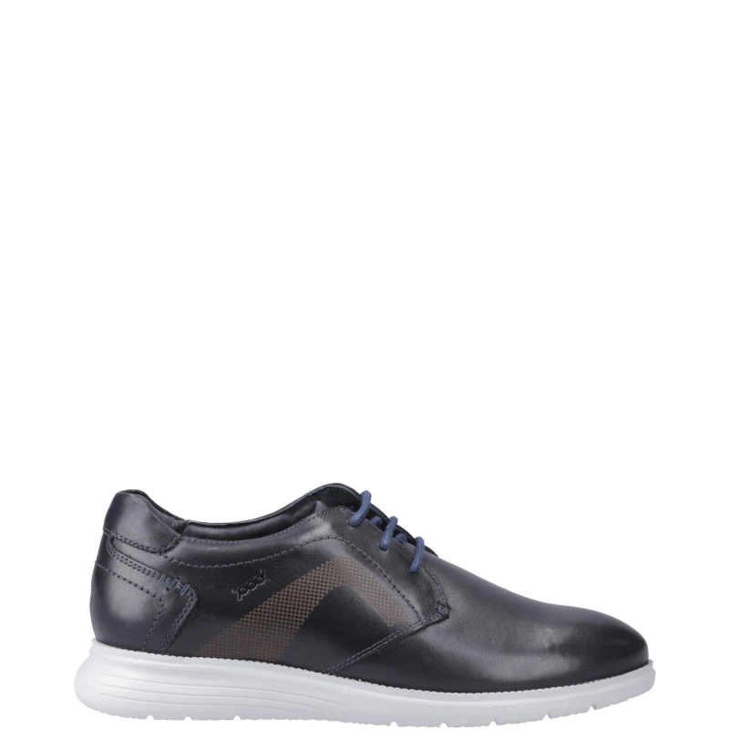 Image of Pod Mens Aston Lace Up Leather Shoes UK Size 8 (EU 42) Navy POD038-NAVY-8