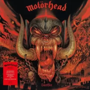 image of Motorhead Sacrifice - Transparent Orange Vinyl - Sealed 2023 UK vinyl LP BMGCAT761LPX