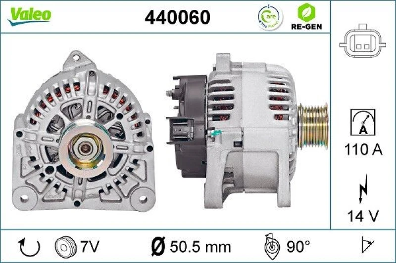 Image of Alternator VALEO 440060