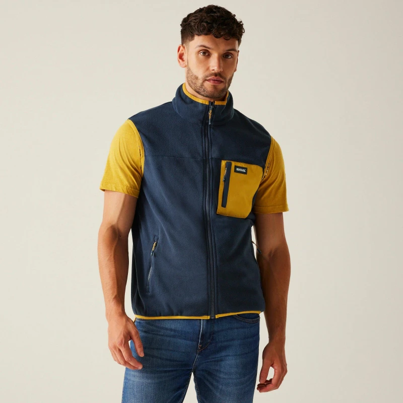 Image of Regatta Regatta Men 'Frankie' Fleece Bodywarmer in Blue Size: 2X-large Blue XXL Male 5063516010333