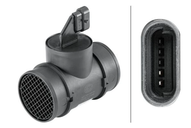 Image of HELLA Mass air flow sensor HELLA 8ET 358 095-341