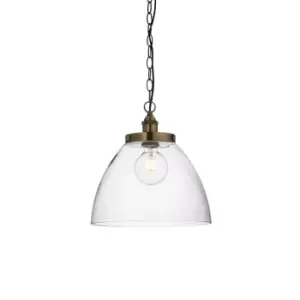 Image of Hansen Grand Dome Ceiling Pendant Antique Brass