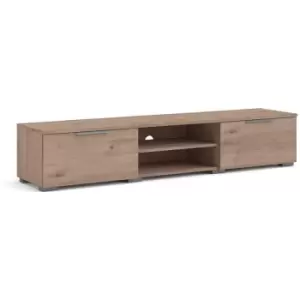 Match TV Unit 2 Drawers 2 Shelf in Jackson Hickory Oak