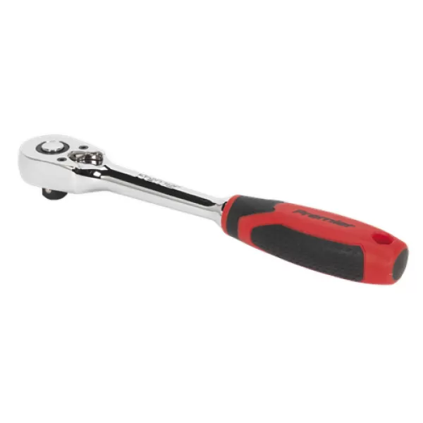 Image of Genuine SEALEY AK8947 Ratchet Wrench 3/8Sq Drive Pear-Head Flip Reverse