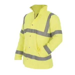 Yoko Mens Hi-Vis Road Safety Jacket (M) (Hi-Vis Yellow)