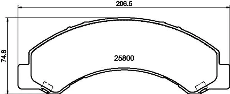Image of HELLA Brake pad set HELLA 8DB 355 037-711