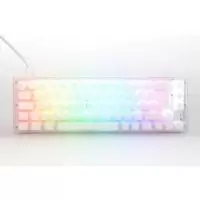 image of Ducky One 3 Aura SF 65% Mechanical Gaming Keyboard White Frame Cherry Brown Switch UK Layout