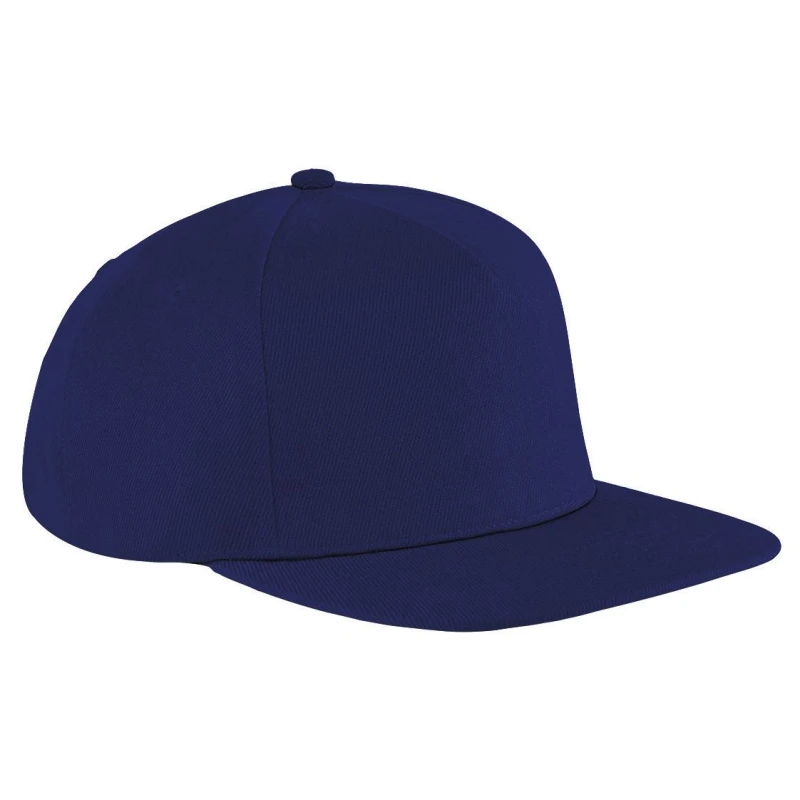 Image of Beechfield Beechfield Men Original Flat Peak Snapback Cap Pack of 2 in Navy Navy One Size Male 5059269090005