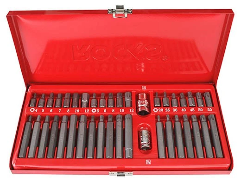 Image of ROOKS OK-01.0040 Screwdriver Bit Set Metal tool box, Number of tools: 40 Tool Steel Screwdriver Bit Set (6625)