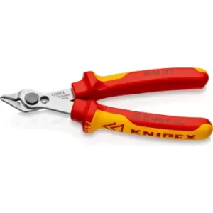 image of Knipex 78 06 VDE Electronic Super Flush Side Cable Cutters 125mm