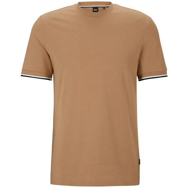 Image of Boss Thompson 04 10236129 01 Regular Fit T-Shirts Medium Beige 59901204390