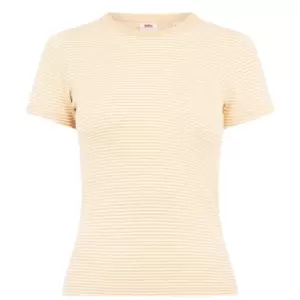 Image of Levis Short Sleeve Rib Baby T-Shirt Womens - Green