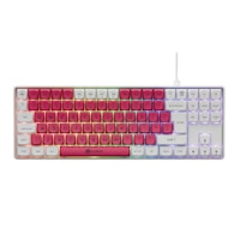 Image of Gamiac TKL90G Gaming Keyboard Kailh Red - White/Red (UK)
