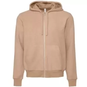 Bella + Canvas Unisex Adult Sueded Hoodie (S) (Oatmeal Grey Heather)