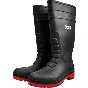 Image of Scan Safety Wellington Boots Dark Green Size 6