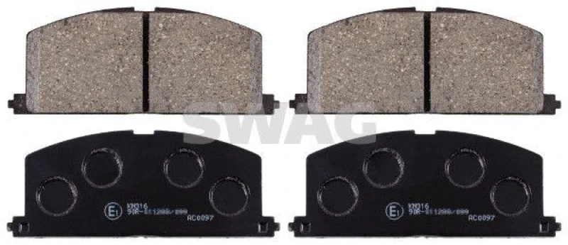 Image of Brake pad set SWAG 81 91 6581