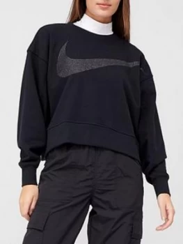 image of Nike Training Get Fit Sparkle Sweat - Black