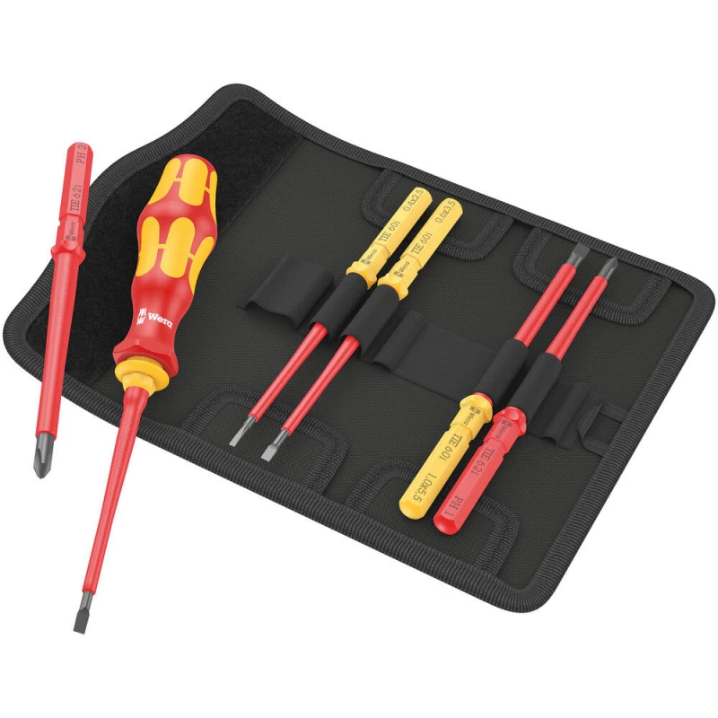 Image of Wera Kraftform Kompakt 7 Piece VDE Insulated Screwdriver Set 5006600001