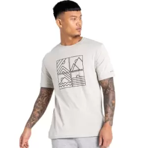 Image of Dare 2B Mens Dubious II Cotton Graphic Print T Shirt XXL- Chest 47', (119cm)