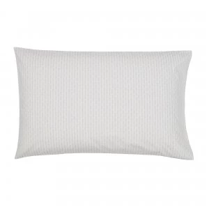 Image of Murmur Silver Cloud Grey 100% Cotton Oxford Pillowcase Grey
