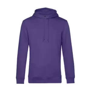 Image of B&C Mens Organic Hooded Sweater (3XL) (Radiant Purple)