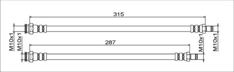 Image of Brake hose METZGER 4111791