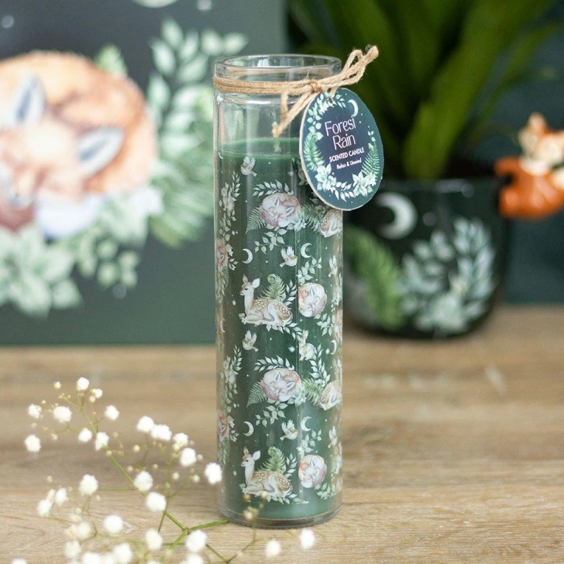 Image of Something Different Forest Rain Tube Candle Green unisex One Size