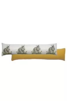 image of Woodland Hare Printed Draught Excluder Cover