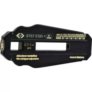 image of C.K. T3757ESD 1 ESD wire stripper Suitable for PVC-coated wires, PTFE wires 0.12 up to 0.4 mm