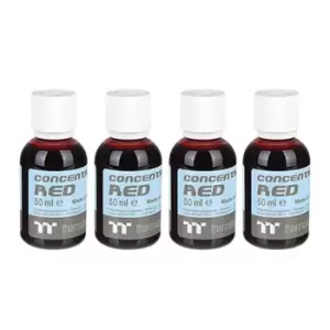 Image of Thermaltake Tt Premium 50ml Red Anti-Corrosive Concentrate Dye 4 Pack