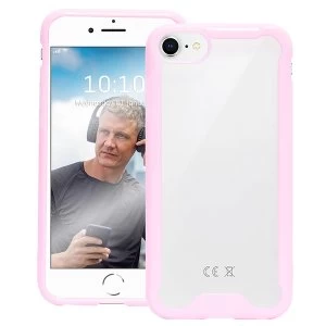 Image of Groov-e GVMP027 Bumper Case for iPhone 6/7/8 - Clear/Pink