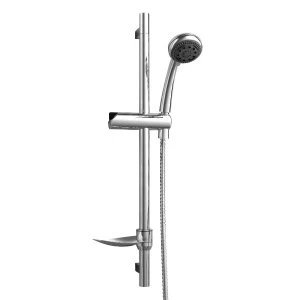 Image of Wickes Three Spray Shower Head and Riser Rail Kit - Chrome