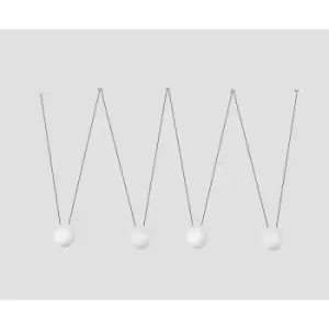 Image of Faro Mine - 4 Light White Suspension Pendant, E27