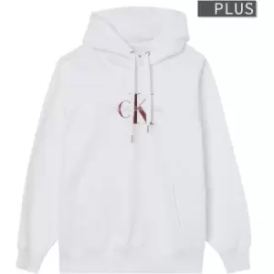 image of Calvin Klein Jeans Plus Logo Hoodie - White